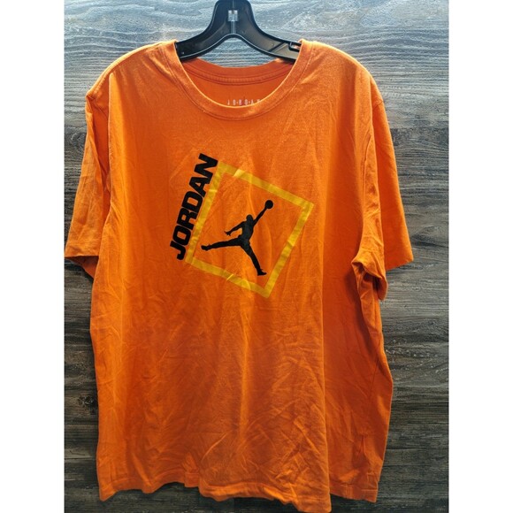 Nike Men's Jordan Jumpman Box Orange Tee Sz XL - Picture 1 of 4